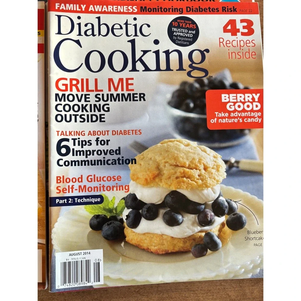 Lot of 6 Diabetic Living Cooking Magazines‎ Taste of Home 2018 2019 Cookbooks